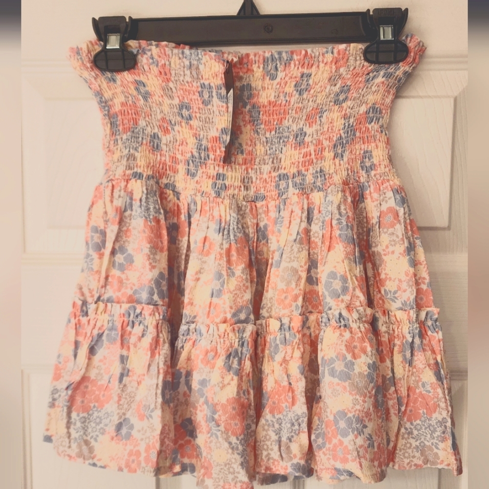 BOBI Black Festival Floral Mini Skirt In Multi Size MED - Picture 3 of 10
